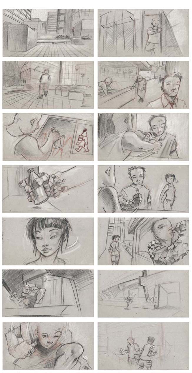 Que hay detras de las cámaras Story board Coca-cola