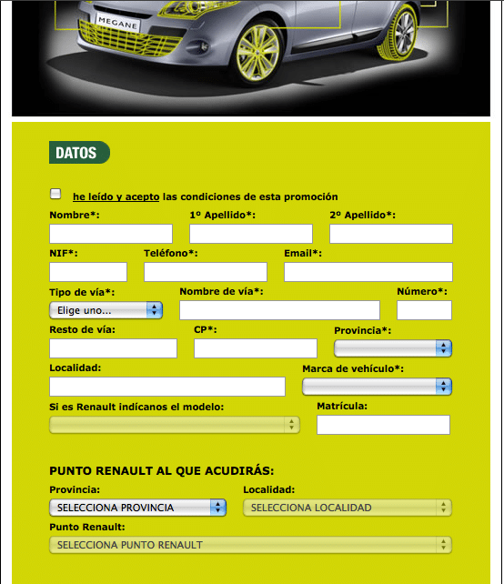 Mailing Renault Servicios