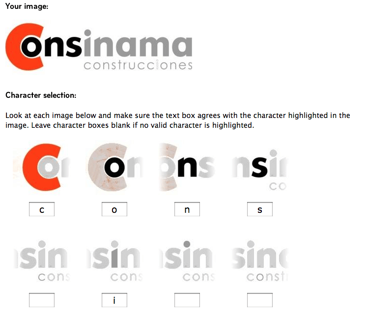 Introducir letras en el reconocimiento de tipografías