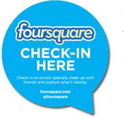 Pegatina entrada Checkin