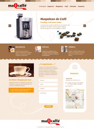 diseño grafico web maqcaffe