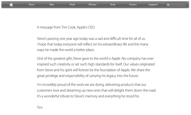 Homenaje a Steve Jobs
