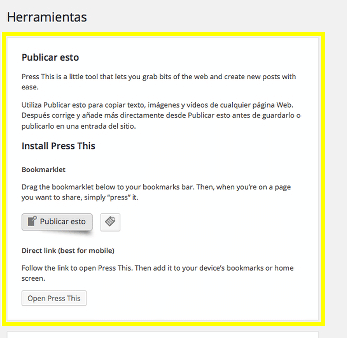press this de wordpress