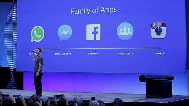 Presentación de las novedades de Facebook por Mark Zuckerberg en el F8.
