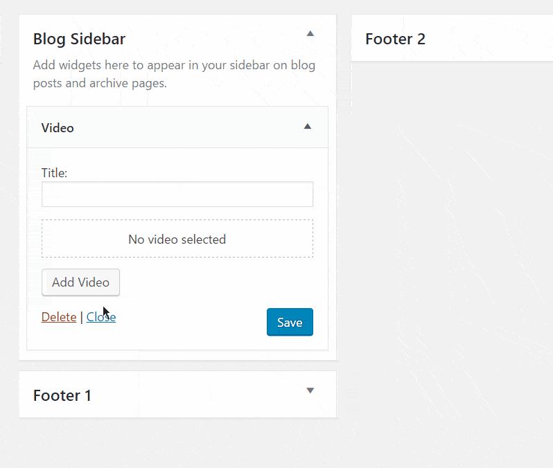 Widgets de video para WordPress 4.8