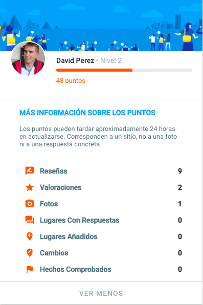 Ficha Local Guides David Perez