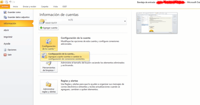 configuracion correo paso 1