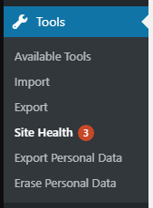Salud del sitio WordPress 5.2