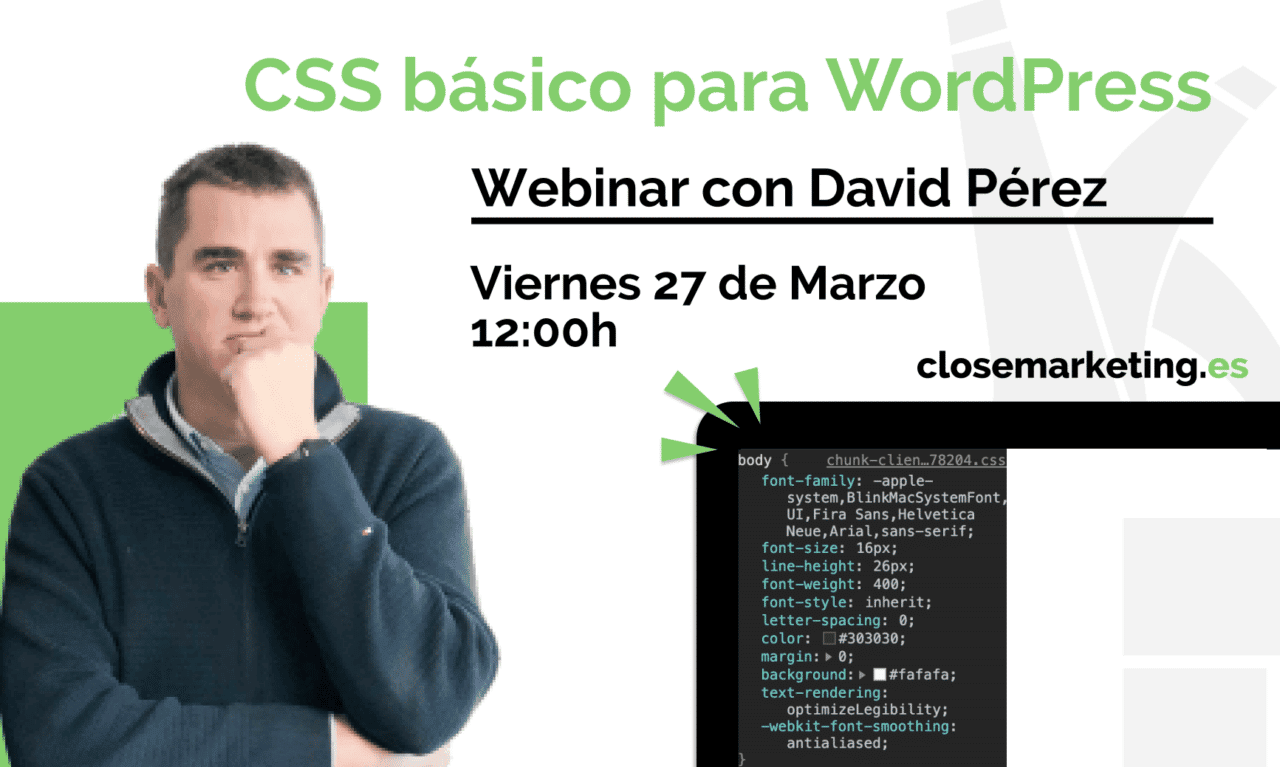Curso online Css básico Evento Closemarketing