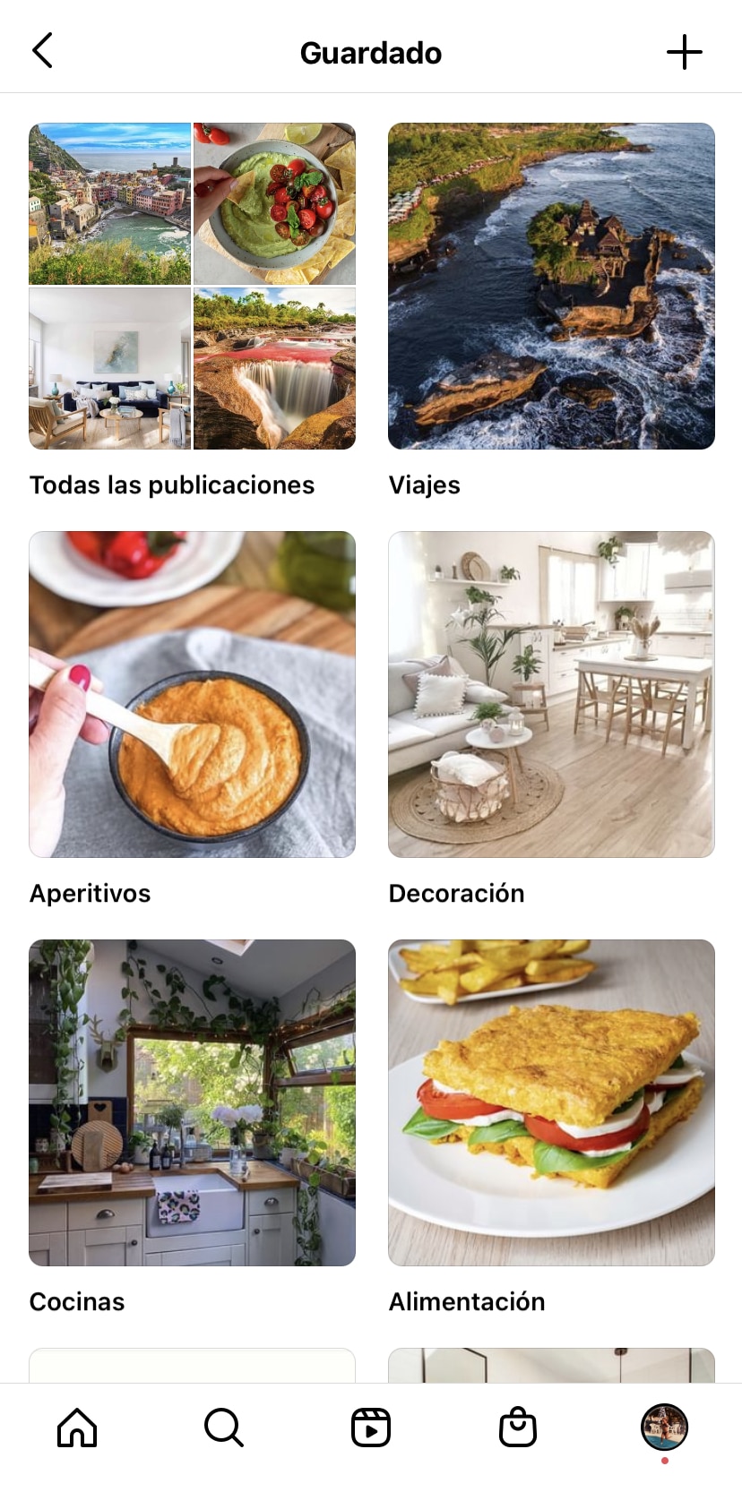 Elementos Guardados En Instagram