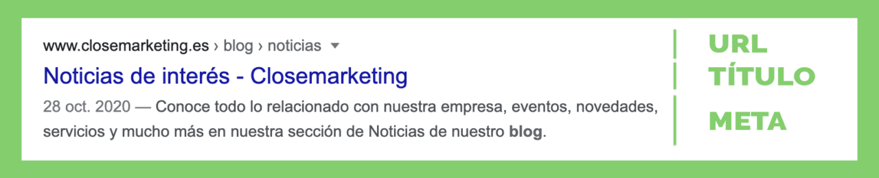 Metadescripción snippet