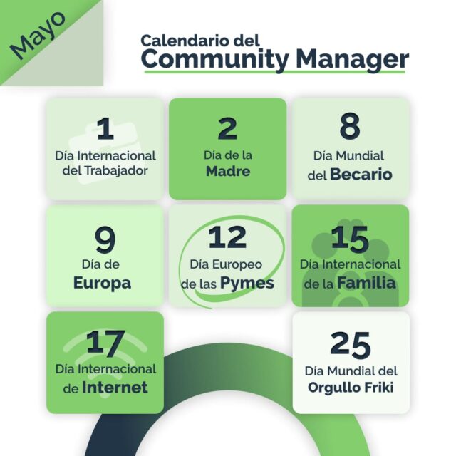 Community Manager Calendario de Mayo