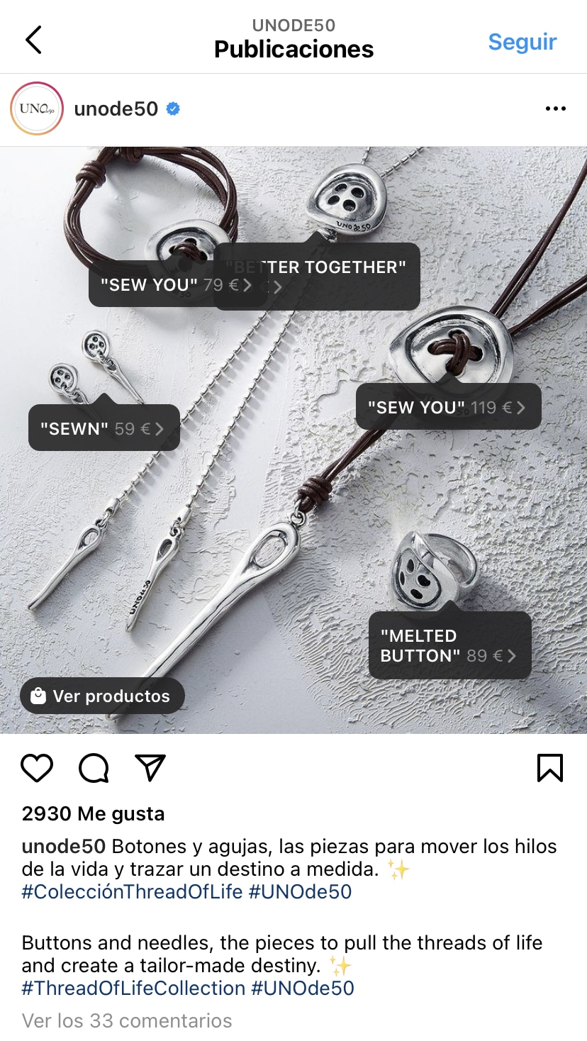 Publicaciones Etiquetadas Instagram Unode50