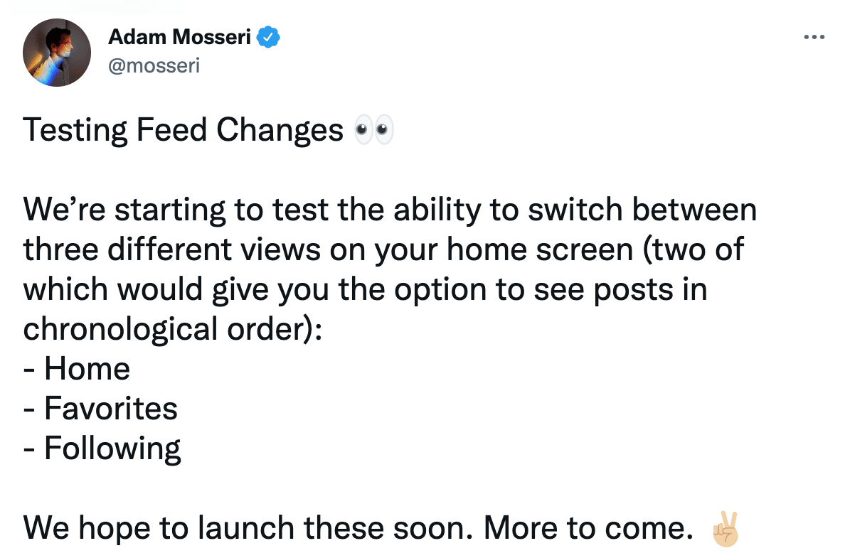 Últimas noticias en Instagram en 2022 Novedades De Instagram Adam Mosseri