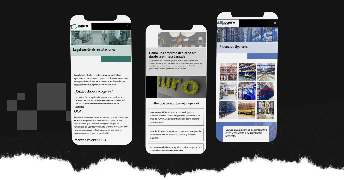 Diseño Web Dauro 6 Moviles