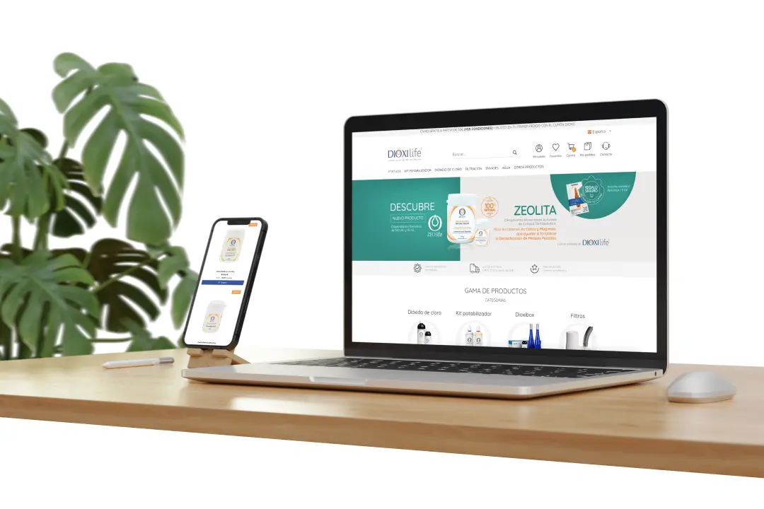 Diseño Web Dioxilife Mock 1