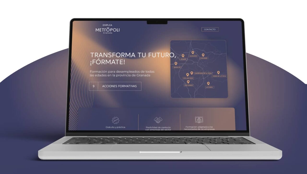 Diseño Web Y Redes Para Emplea Metrópoli Granada Ordenador