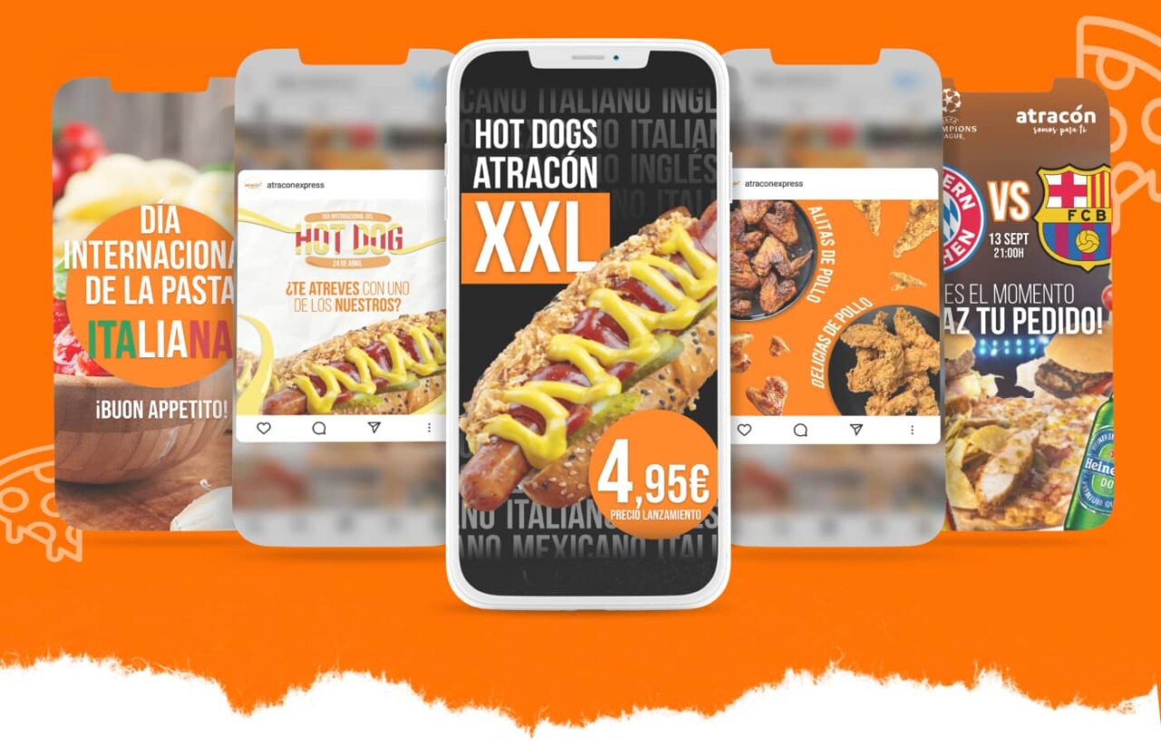 Redes Sociales Atracon Publicación Storie