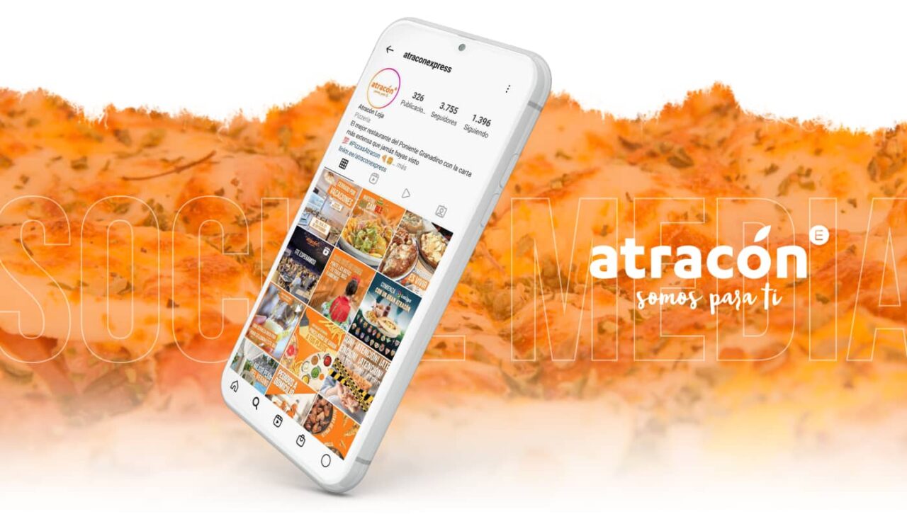 Social Media Atracon Close Feed diseño de redes