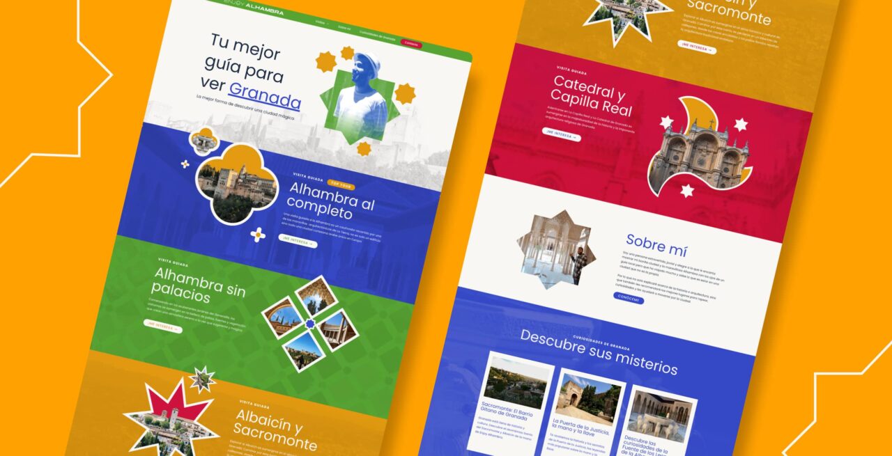 Los 5 indispensables en marketing turístico Web De Guía Turístico Enjoy Alhambra Landing