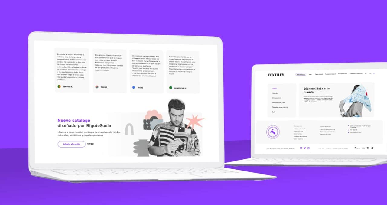 Desarrollo web textil para Textilfy Desarrollo Web Textil Para Textilfy Cuenta