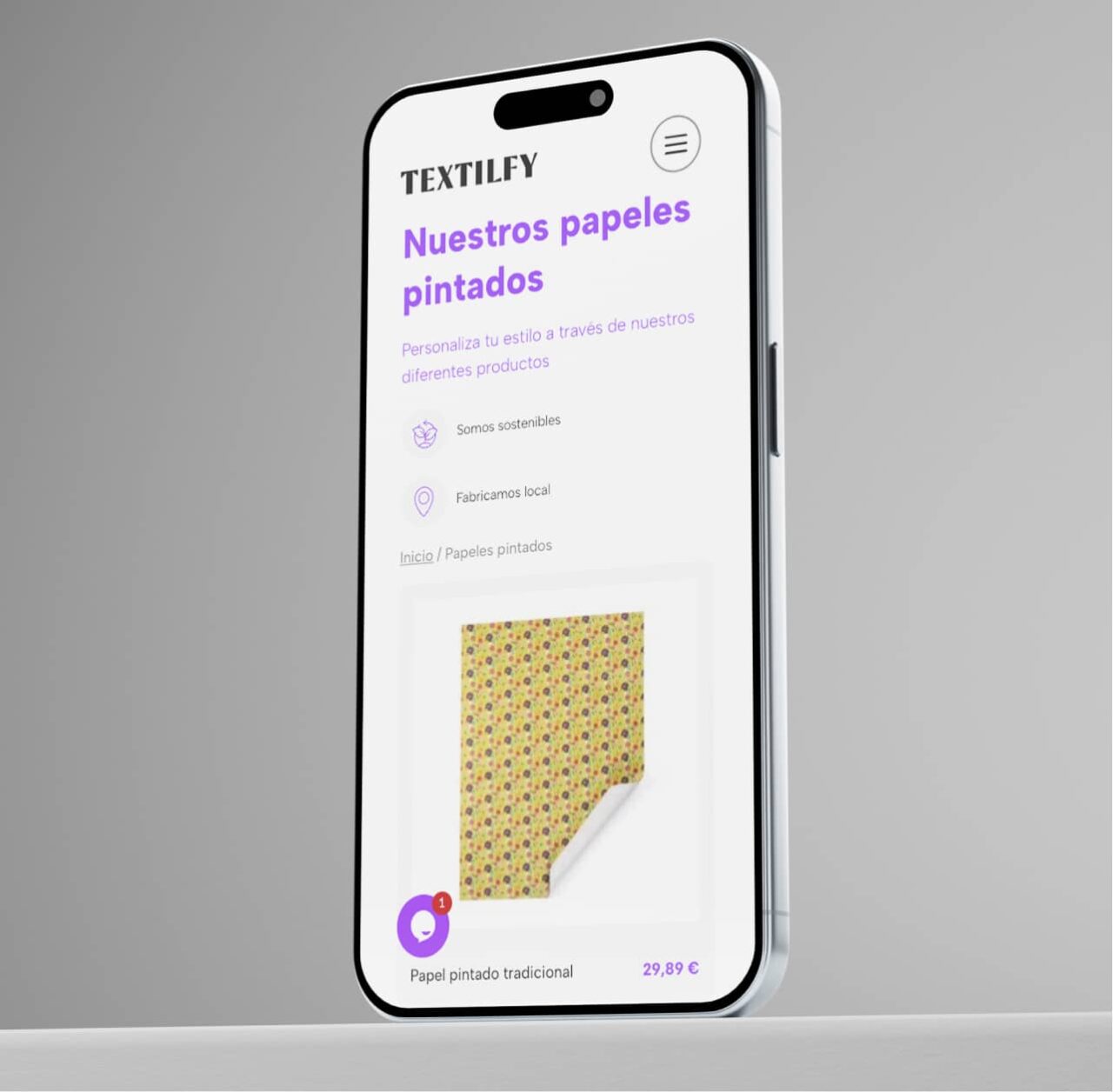 Desarrollo web textil para Textilfy Desarrollo Web Textil Para Textilfy Responsive