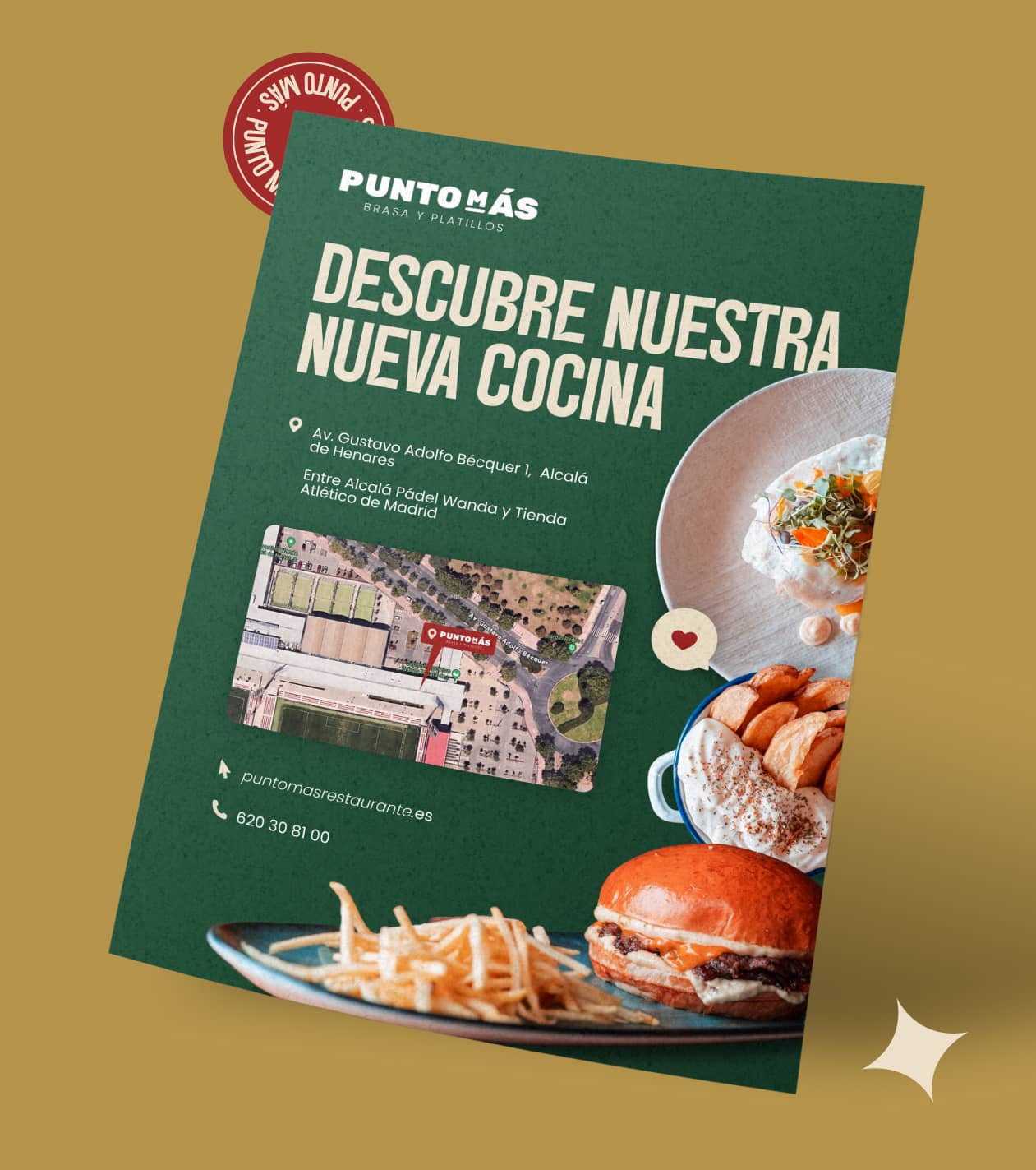 Nueva web Restaurante Punto Más Nueva Web Restaurante Punto Más Flyer